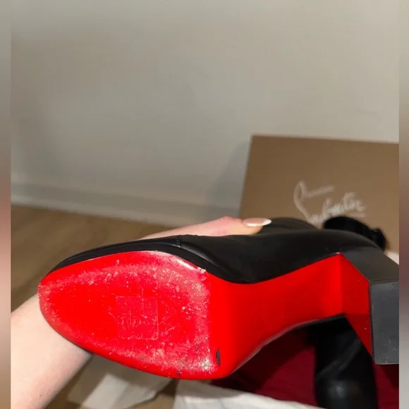 Christian Louboutin black Birgitta 100 calf - Picture 8 of 16